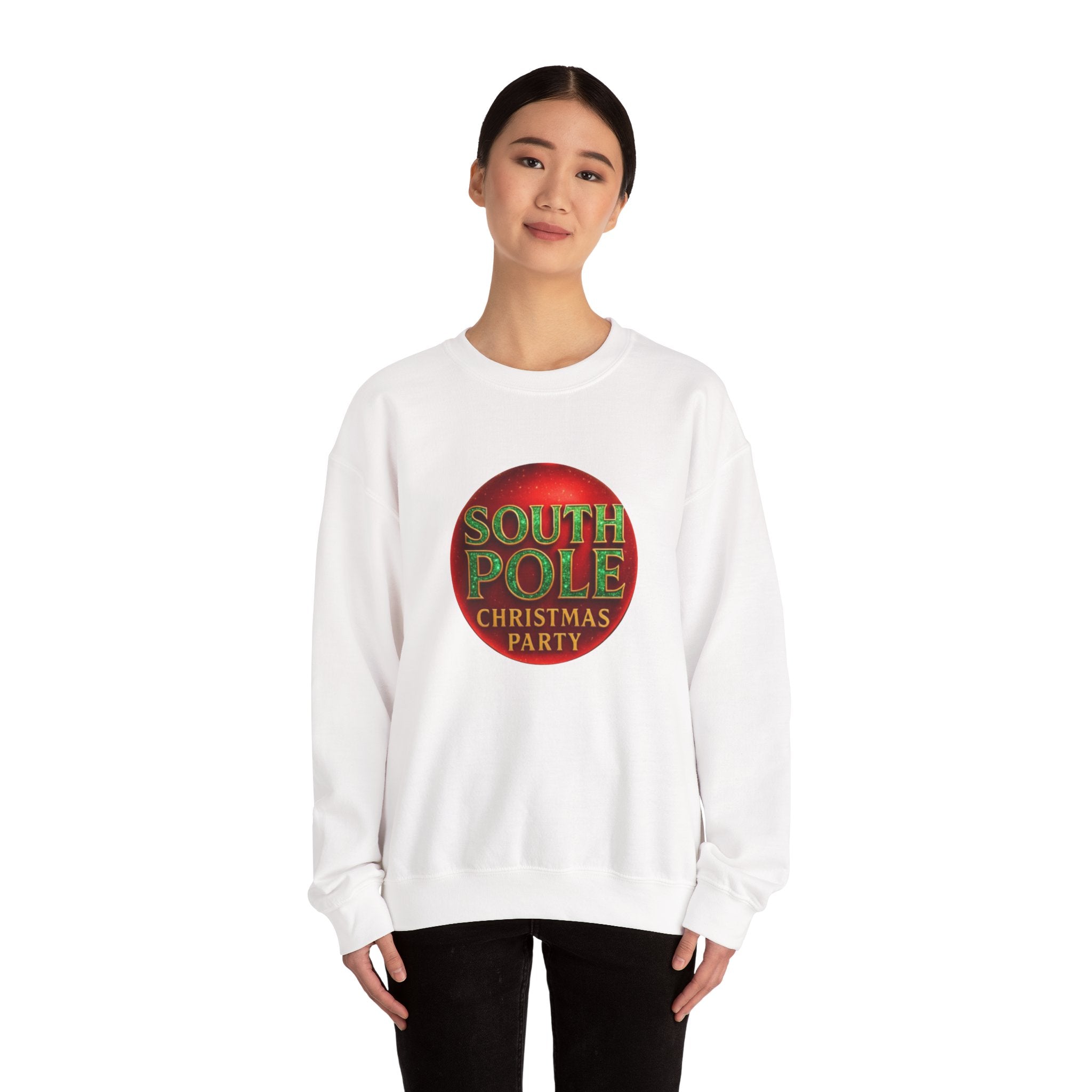 South Pole Christmas Party | Holiday Ornament Sweatshirt