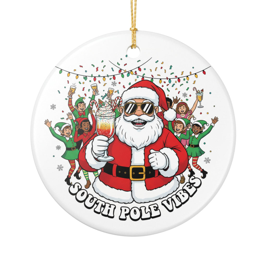 South Pole Santa Ornament