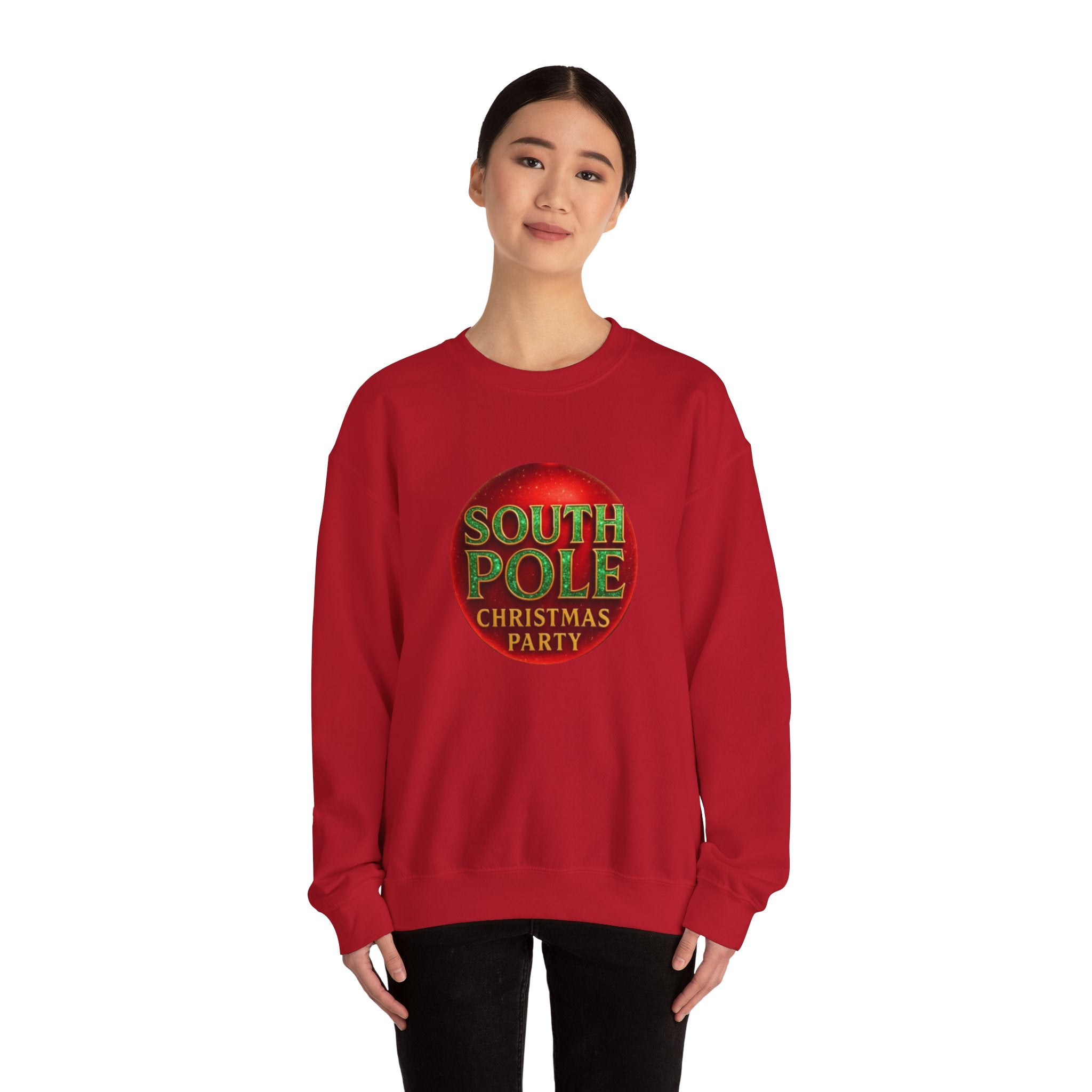 South Pole Christmas Party | Holiday Ornament Sweatshirt